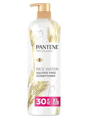 Pantene Conditioner， with Rice Water， Protects Natural Ha