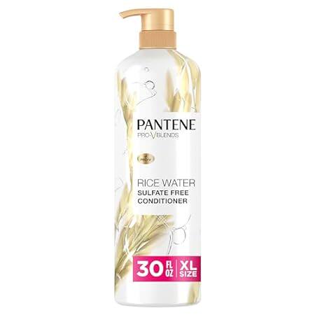 Pantene Conditioner， with Rice Water， Protects Natural Ha