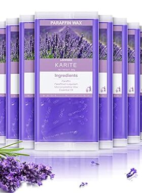 KARITE Paraffin Wax Refills， 10 Pack Lavender Scented Par