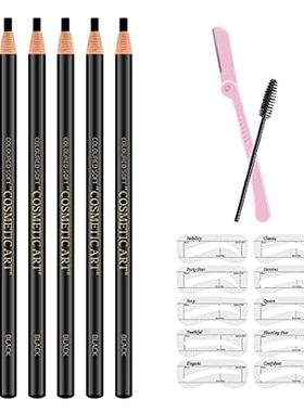 Ownest 6 Pcs Pull Cord Peel-off Eyebrow Pencil Tattoo Mak