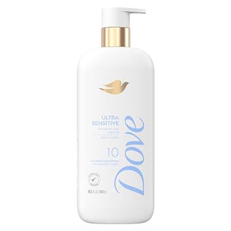 Dove Fragrance Free Body Wash Ultra Sensitive Gentle all-