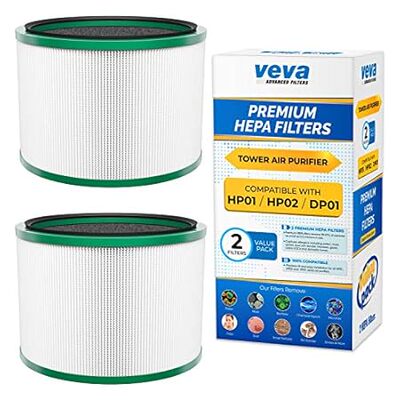 VEVA Premium HEPA Replacement Filter 2 Pack Compatible Wi
