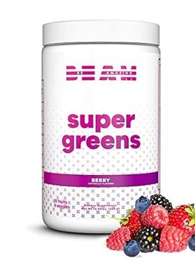 BEAM be Amazing Super Greens Powder with Prebiotics， Dige