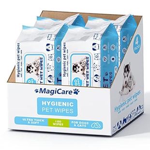 MAGICARE Pet Wipes – 400 pcs Dog Wipes – 8x8 Inch Unscent