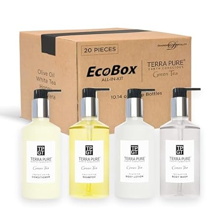 Terra Pure 20 Piece Ecobox All-In-Kit | Green Tea Soap |