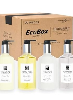Terra Pure 20 Piece Ecobox All-In-Kit | Green Tea Soap |