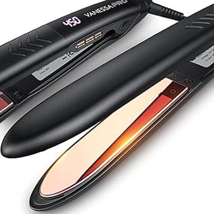 Iron Hair Straightener VANESSA Pure Flat 100% Titani PRO