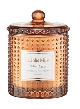 LA JOLIE MUSE Sylvan Figue Candle， Fig Scented Candles fo