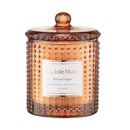 LA JOLIE MUSE Sylvan Figue Candle， Fig Scented Candles fo