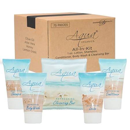 Aqua Organics Hotel Soaps and Toiletries Bulk Set Ameniti