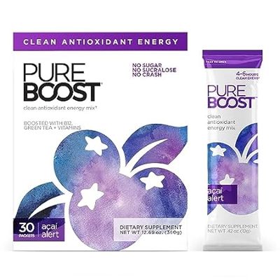 Pureboost Clean Energy Drink Mix + Immune System Support.