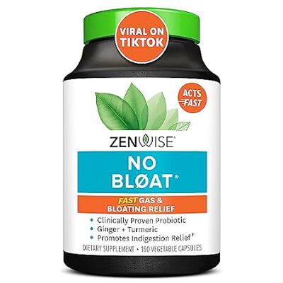 Zenwise Health NO BL?AT - Probiotics， Digestive Enzymes f