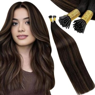 LaaVoo Real Itip Hair Extensions Balayage I Tip Human Hai