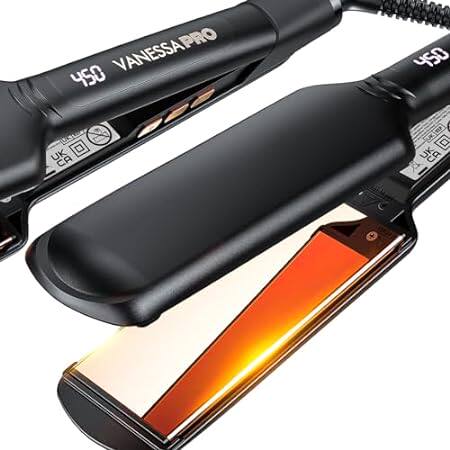 VANESSA PRO 2 Inch Hair Straightener for Thick Hair， 100%