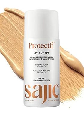 Mineral Sunscreen SPF 50+ - 100ml Fair Tint Sunscreen， No