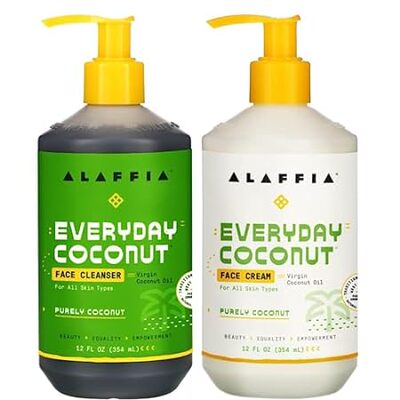 Alaffia EveryDay Coconut Face Cleanser and Face Cream - F