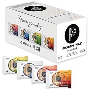 Protein Puck Plant Based Bars | Snacks with 13-17 grams o