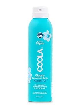 COOLA Organic Sunscreen SPF 50 Sunblock Spray， Dermatolog