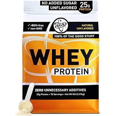 TGS 100% Whey Protein Powder Unflavored， Unsweetened， Ket