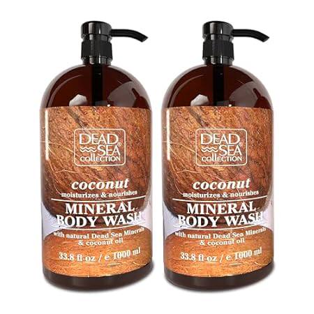 Dead Sea Collection Coconut Body Wash for Women and Men -