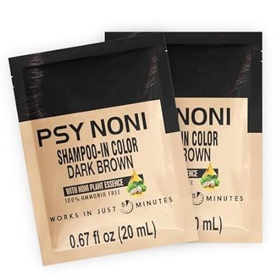 Dark Brown Hair Color (0.67 fl oz， 12 Sachets) | Real Bro