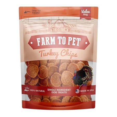 Dog Training Treats - Turkey Chips， Single Ingredient， Le