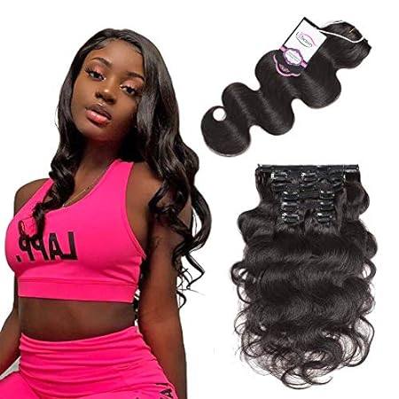 Wavy Clip in Hair Extensions Real Human Hair Urbeauty Hai
