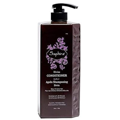 Saphira Divine Curly Conditioner， Sulfate-Free， Paraben-F