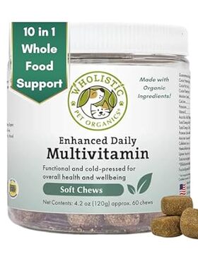 Wholistic Pet Organics: Multivitamin Chews for Dogs Organ
