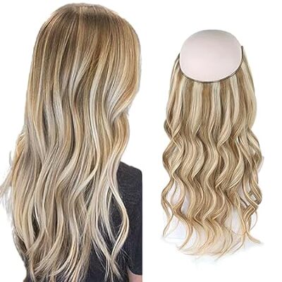 Sassina Invisible Wire Hair Extensions Real Human Hair wi