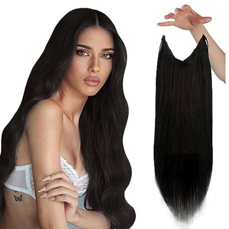 Sunny Wire Hair Extensions Real Human Hair Dark Brown Inv