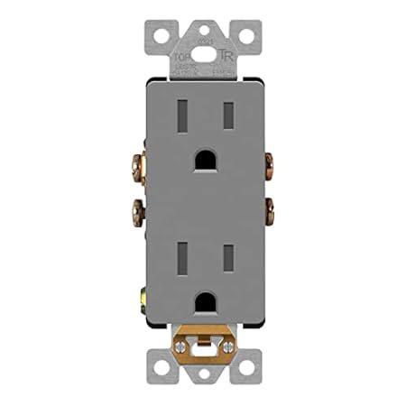 LIDER Matte Finish Decorator Receptacle with Interchangea