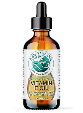 Bella Terra Oils - Organic Vitamin E Oil 4 oz - Strongest