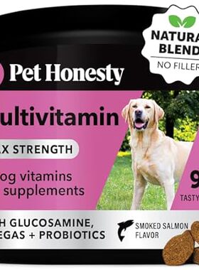 Pet Honesty Dog Multivitamin Max Strength - 15 in 1 Dog V