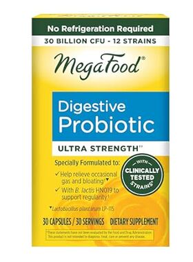MegaFood Digestive Probiotic - 12 Strain Vegetarian Probi