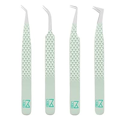 M LASH Eyelash Extension Tweezers (Set of 4) - Profession