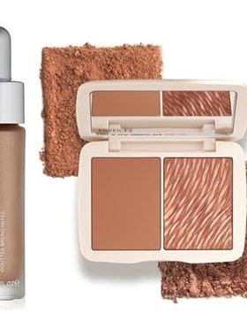 COVER FX Monochromatic Bronzer Duo， Suntan Bronze， and Cu