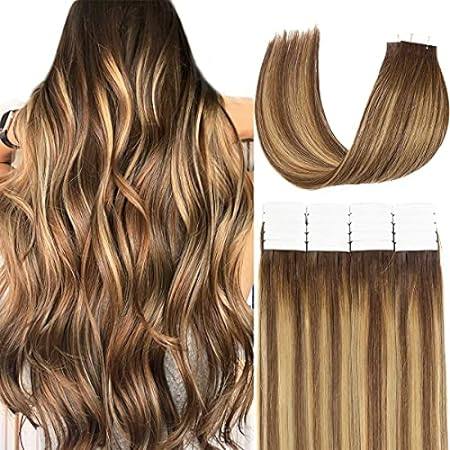 Loxxy Tape in Hair Extensions Human Hair Invisible Brazil