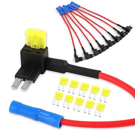 Tiooka 12V Car Add-a-Circuit Fuse TAP Adapter Fuse Holder