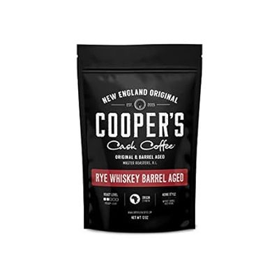 Rye Whiskey Barrel Aged Coffee， Medium Roast Ethiopian Be