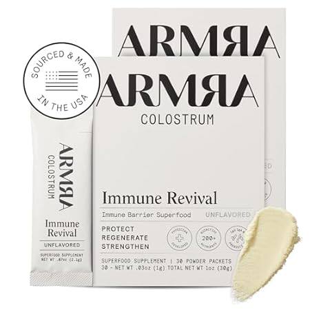 ARMRA Colostrum? Premium Powder， Grass Fed， Gut Health Bl