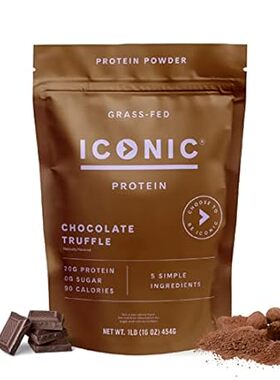ICONIC Protein Powder， Chocolate Truffle - Sugar Free， Lo