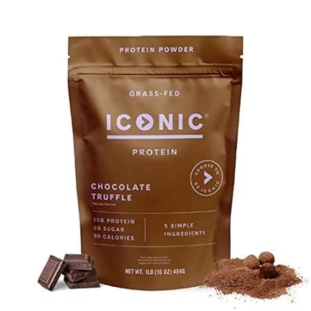 ICONIC Protein Powder， Chocolate Truffle - Sugar Free， Lo