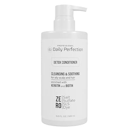 Detox Conditioner with Biotin and Keratin， Salt-Free， Sul