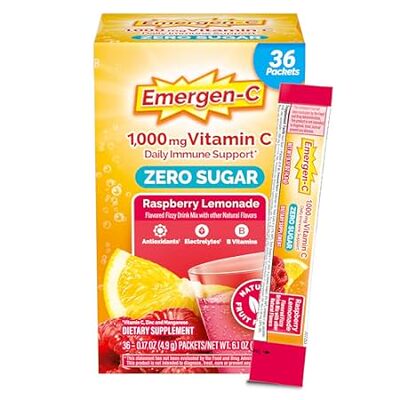 Emergen-C Zero Sugar 1000 mg Vitamin C Powder for Daily I
