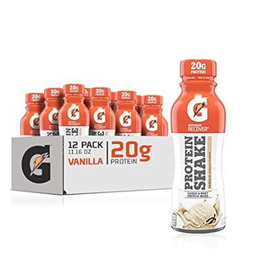 Gatorade Recover Protein Shake， Vanilla， 20g Protein， 11.