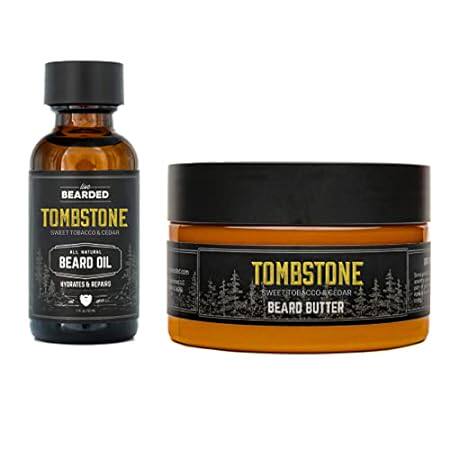 Live Bearded: Beard Oil and Beard Butter Grooming Kit - T