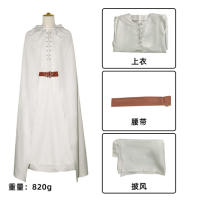 Gandalf the Lord of the Rings Hobbit cosplay costume, thin cotton and linen cape thumbnail 2