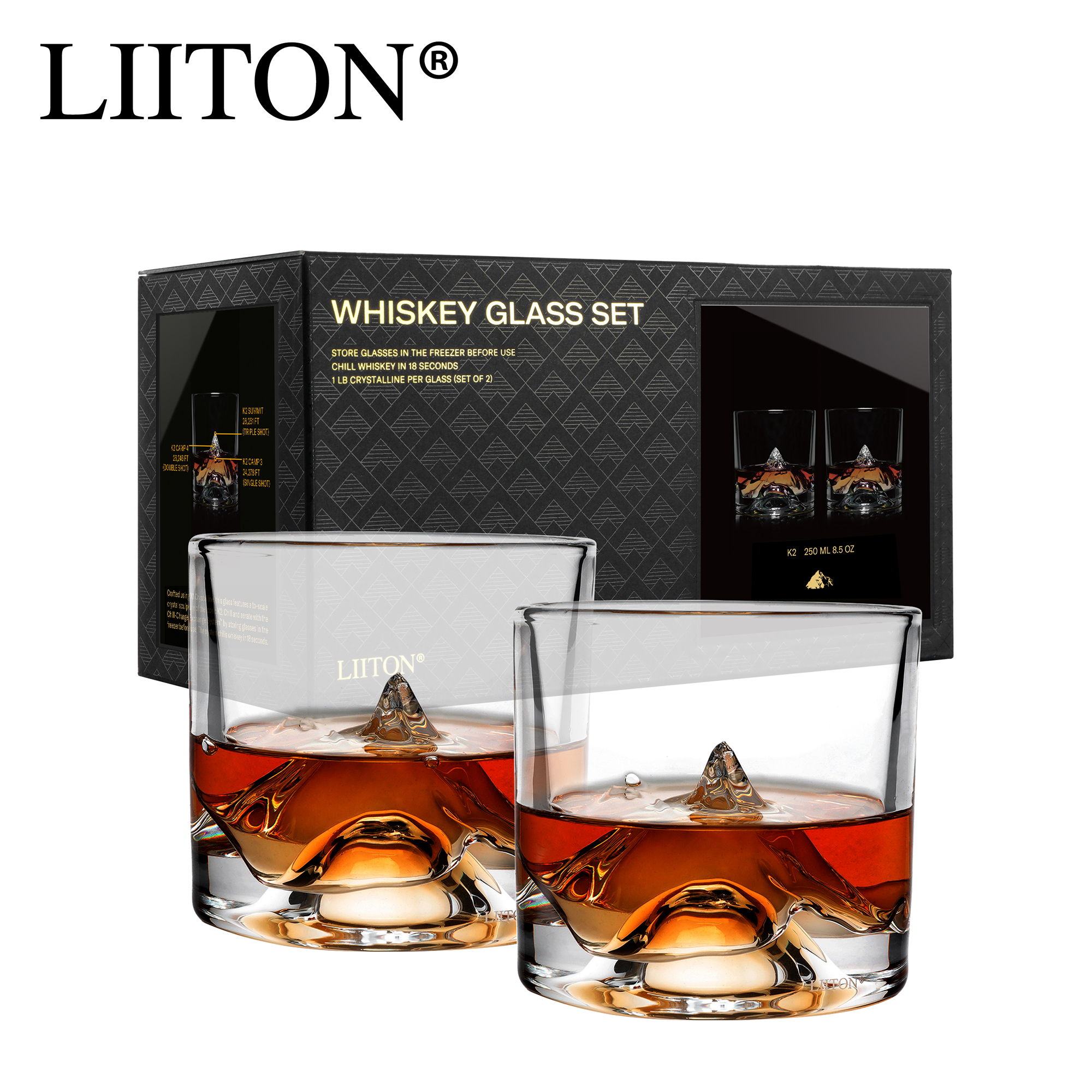 加拿大LIITON乔戈里峰威士忌酒杯