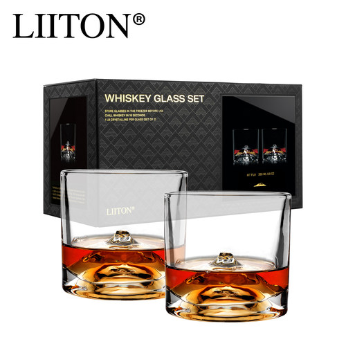加拿大Liiton富士山威士忌酒杯